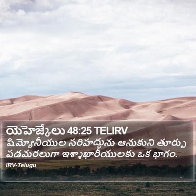 యెహెజ్కేలు 48:25 TELIRV Bible Verse Image