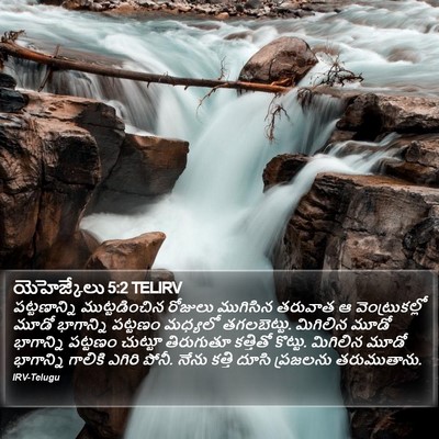 యెహెజ్కేలు 5:2 TELIRV Bible Verse Image