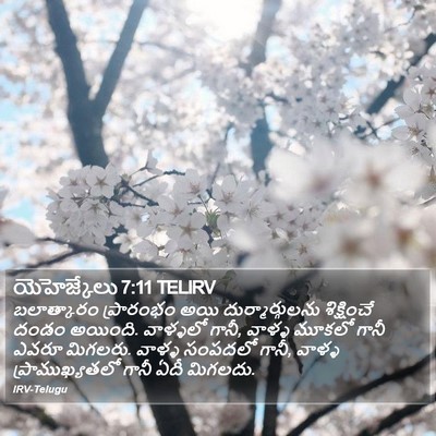 యెహెజ్కేలు 7:11 TELIRV Bible Verse Image