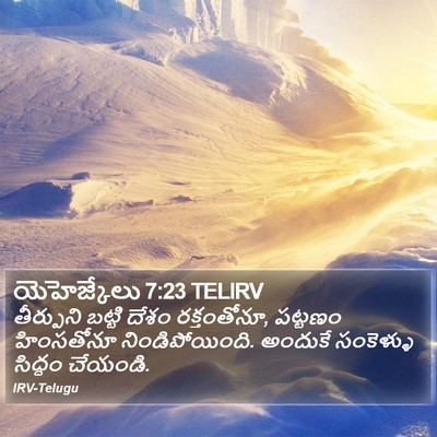 యెహెజ్కేలు 7:23 TELIRV Bible Verse Image