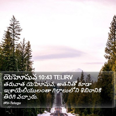 యెహోషువ 10:43 TELIRV Bible Verse Image