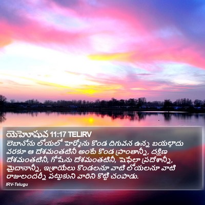 యెహోషువ 11:17 TELIRV Bible Verse Image