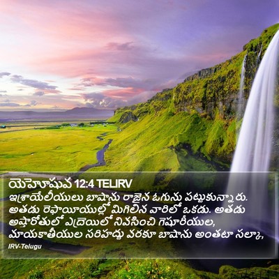 యెహోషువ 12:4 TELIRV Bible Verse Image