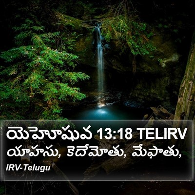 యెహోషువ 13:18 TELIRV Bible Verse Image