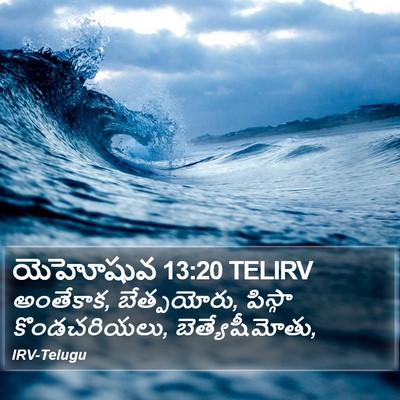 యెహోషువ 13:20 TELIRV Bible Verse Image
