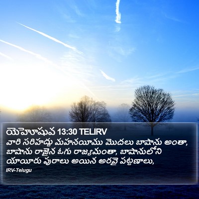 యెహోషువ 13:30 TELIRV Bible Verse Image