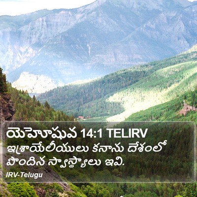 యెహోషువ 14:1 TELIRV Bible Verse Image
