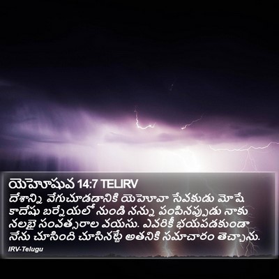 యెహోషువ 14:7 TELIRV Bible Verse Image