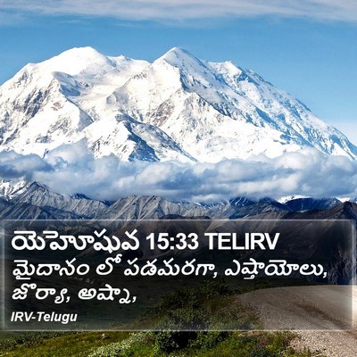 యెహోషువ 15:33 TELIRV Bible Verse Image