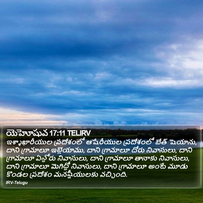 యెహోషువ 17:11 TELIRV Bible Verse Image