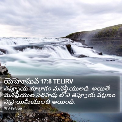 యెహోషువ 17:8 TELIRV Bible Verse Image