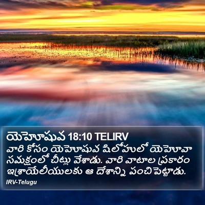 యెహోషువ 18:10 TELIRV Bible Verse Image