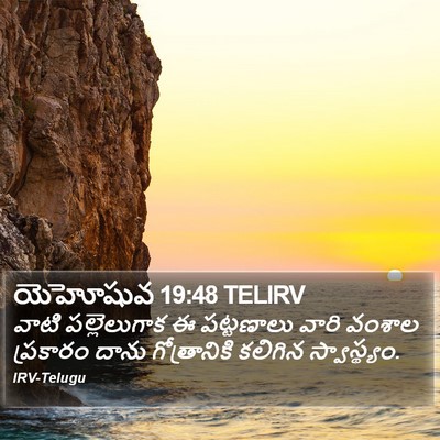 యెహోషువ 19:48 TELIRV Bible Verse Image
