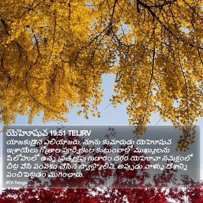 యెహోషువ 19:51 TELIRV Bible Verse Image