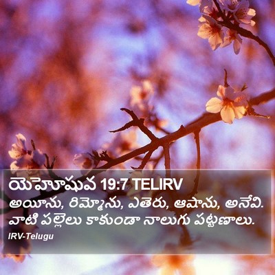 యెహోషువ 19:7 TELIRV Bible Verse Image