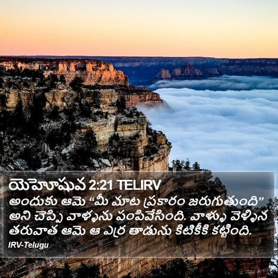 యెహోషువ 2:21 TELIRV Bible Verse Image