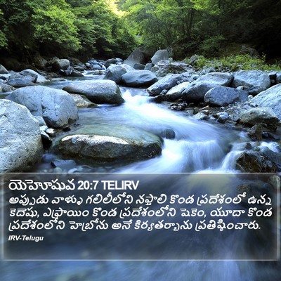 యెహోషువ 20:7 TELIRV Bible Verse Image