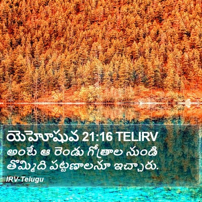 యెహోషువ 21:16 TELIRV Bible Verse Image