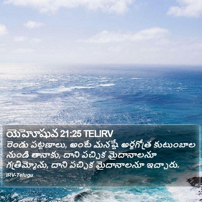 యెహోషువ 21:25 TELIRV Bible Verse Image