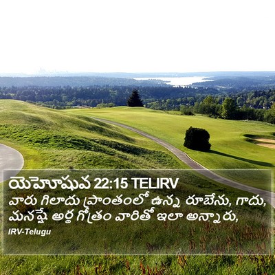 యెహోషువ 22:15 TELIRV Bible Verse Image