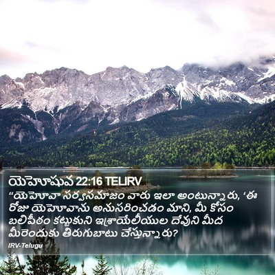 యెహోషువ 22:16 TELIRV Bible Verse Image