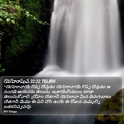 యెహోషువ 22:22 TELIRV Bible Verse Image