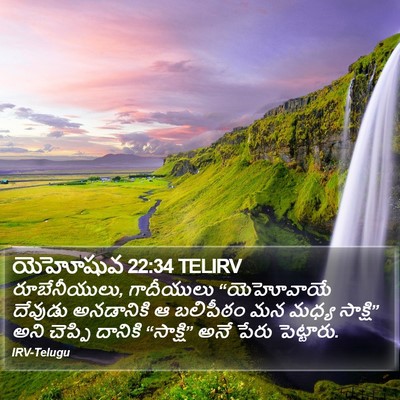 యెహోషువ 22:34 TELIRV Bible Verse Image