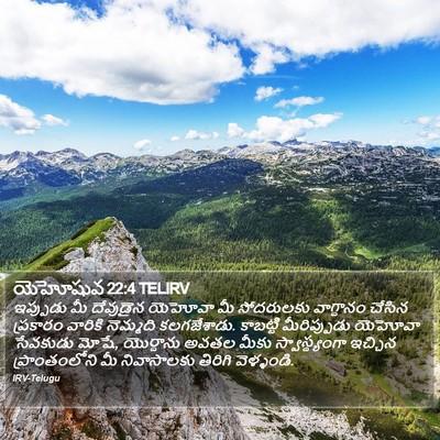 యెహోషువ 22:4 TELIRV Bible Verse Image