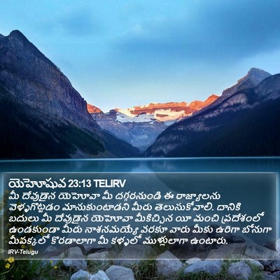యెహోషువ 23:13 TELIRV Bible Verse Image