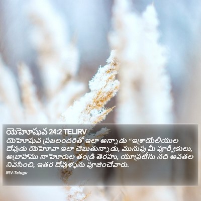 యెహోషువ 24:2 TELIRV Bible Verse Image