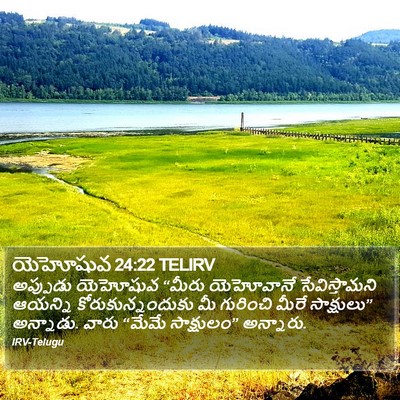యెహోషువ 24:22 TELIRV Bible Verse Image