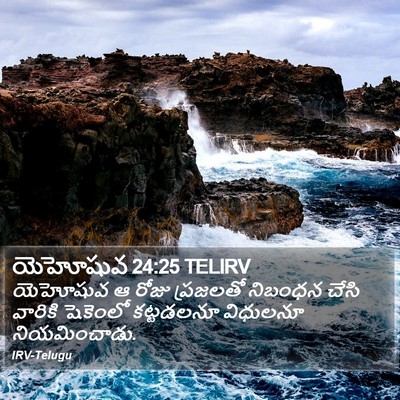 యెహోషువ 24:25 TELIRV Bible Verse Image