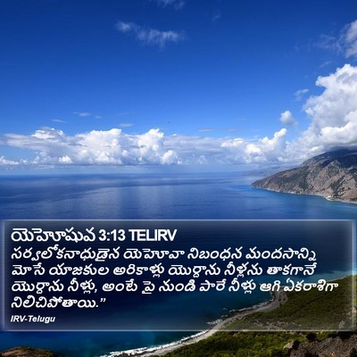 యెహోషువ 3:13 TELIRV Bible Verse Image