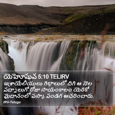 యెహోషువ 5:10 TELIRV Bible Verse Image