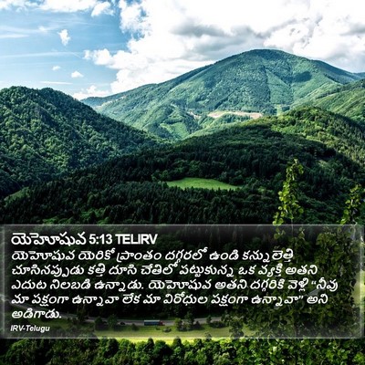 యెహోషువ 5:13 TELIRV Bible Verse Image