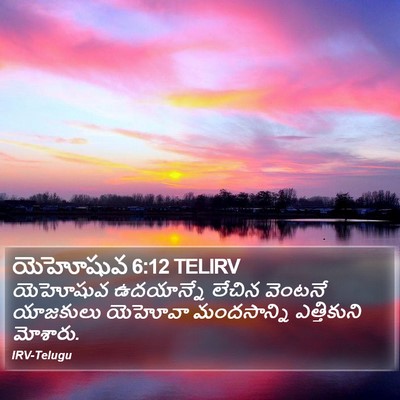 యెహోషువ 6:12 TELIRV Bible Verse Image