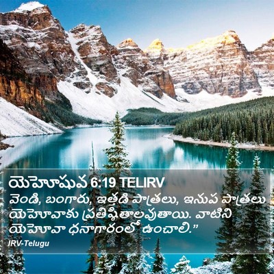 యెహోషువ 6:19 TELIRV Bible Verse Image