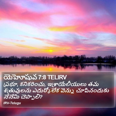 యెహోషువ 7:8 TELIRV Bible Verse Image