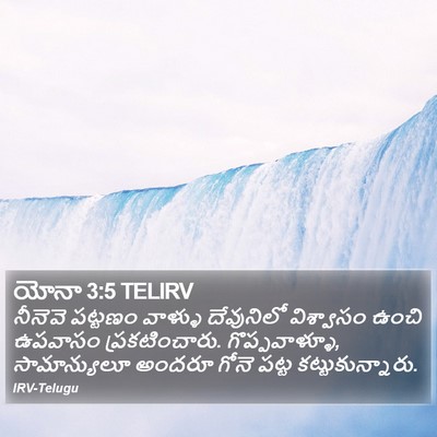 యోనా 3:5 TELIRV Bible Verse Image