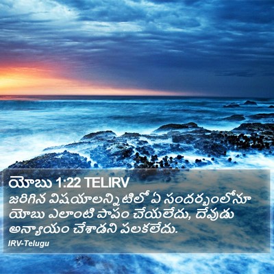 యోబు 1:22 TELIRV Bible Verse Image