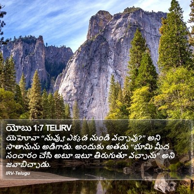 యోబు 1:7 TELIRV Bible Verse Image
