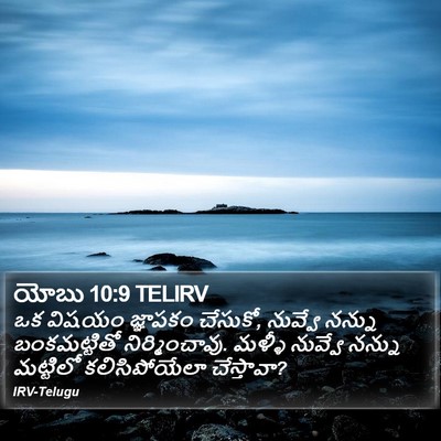 యోబు 10:9 TELIRV Bible Verse Image