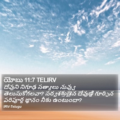 యోబు 11:7 TELIRV Bible Verse Image
