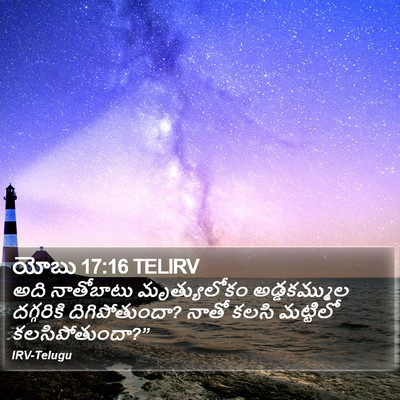 యోబు 17:16 TELIRV Bible Verse Image