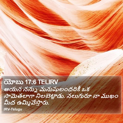 యోబు 17:6 TELIRV Bible Verse Image