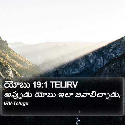 యోబు 19:1 TELIRV Bible Verse Image