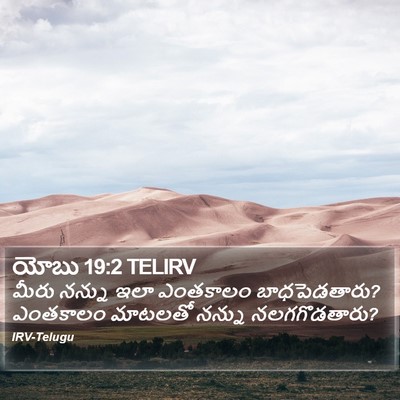 యోబు 19:2 TELIRV Bible Verse Image
