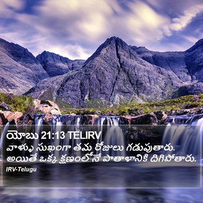 యోబు 21:13 TELIRV Bible Verse Image