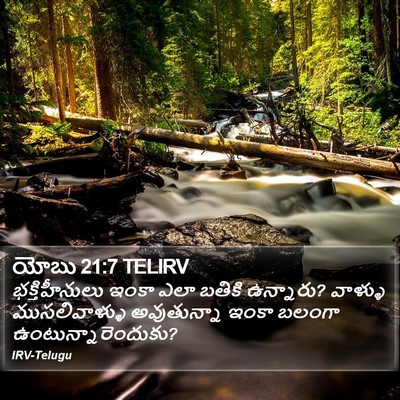 యోబు 21:7 TELIRV Bible Verse Image