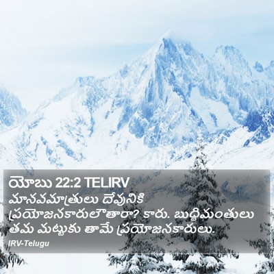 యోబు 22:2 TELIRV Bible Verse Image